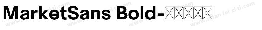 MarketSans Bold字体转换